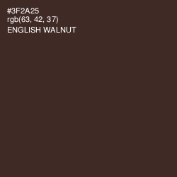 #3F2A25 - English Walnut Color Image